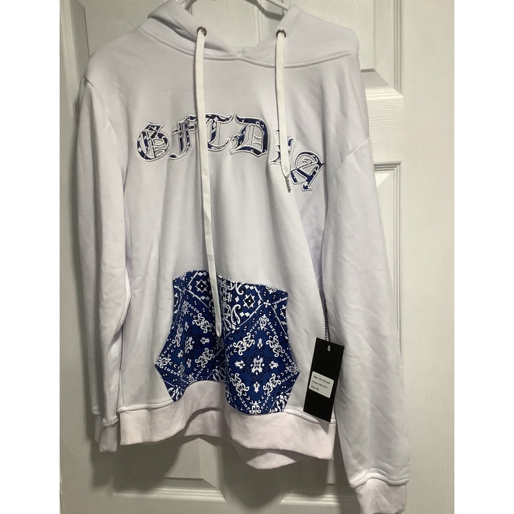 GFTD LA Los Angeles White GH Castro HOODIE Sweatshirt Size Men's M BEST OFFER